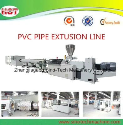 Sinotech PVC UPVC Pipe Extrusion Making Machine with Permanent Magnet Motor
