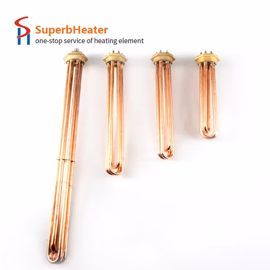220V Heating Element Coil Electric Industrial Tubular Copper Immersion Water Heater