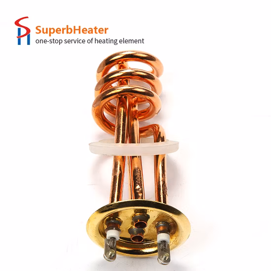 220V 3000W Water Heating Element Flange Brass Copper Immersion Heater